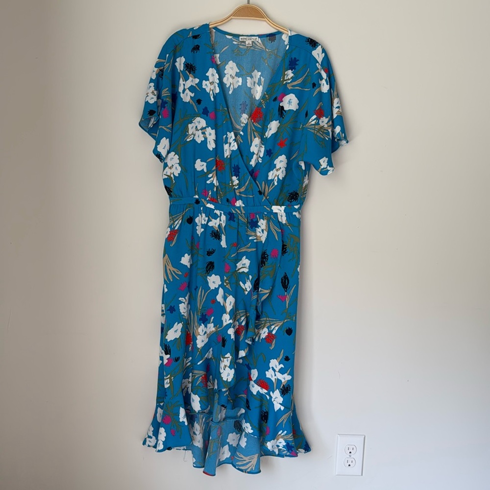 J.Crew Mercantile Floral High-Low Midi Dress – Size Medium